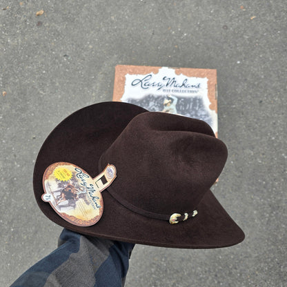 LARRY MAHAN'S 6X COWBOY FELT HAT BROWN